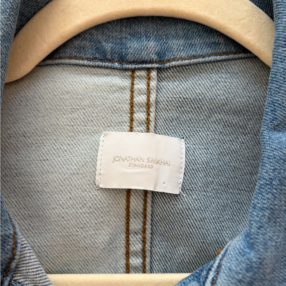 Jonathan Simkhai | Wren Denim Patchwork Jacket (M… - image 3